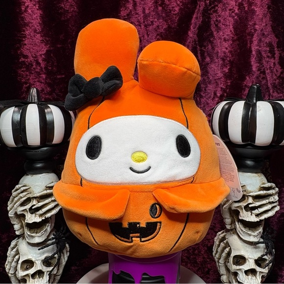 Halloween Sanrio Hello Kitty My Melody Kuromi Squishmallow 2023/24 Pumpkin Plush - Picture 6 of 15